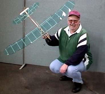 Bob Lahde with his 1 hour model